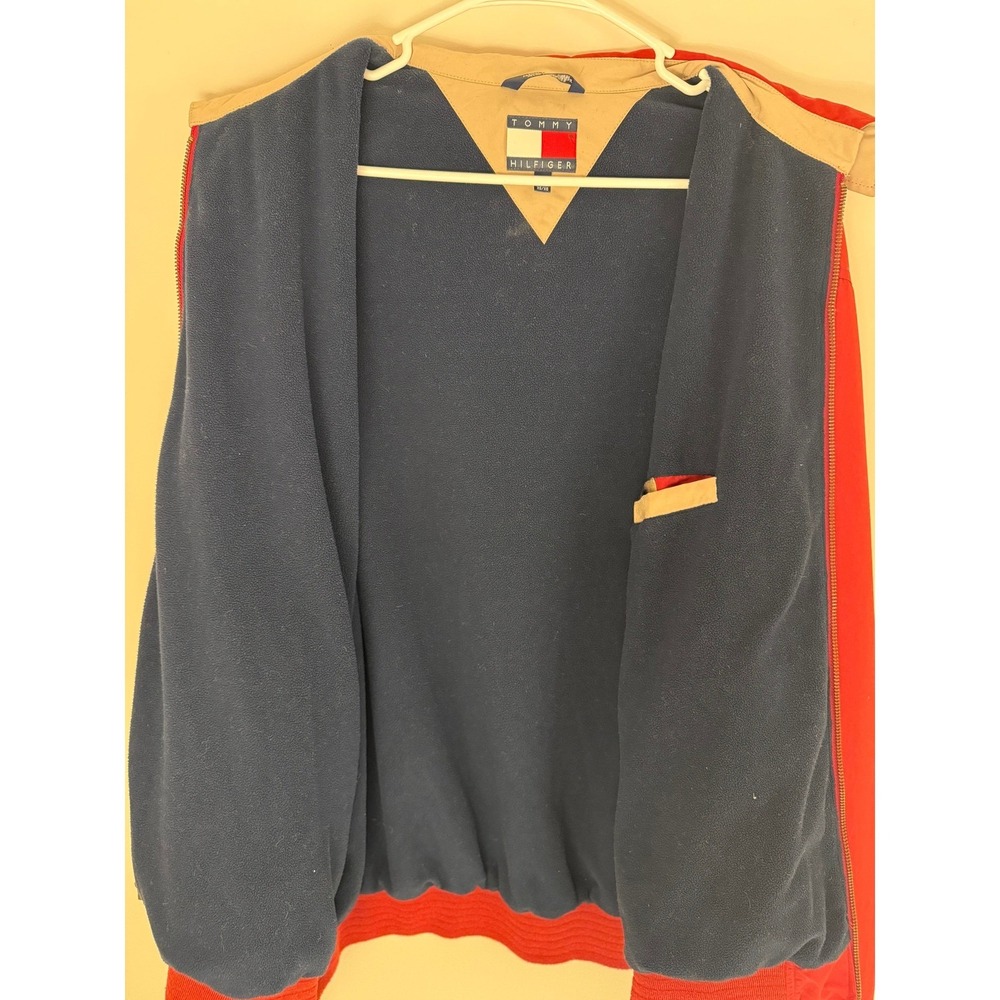 Vintage 90s Tommy Hilfiger Men's Crest Harrington-Style Jacket XL Full Zip - Picture 5 of 5
